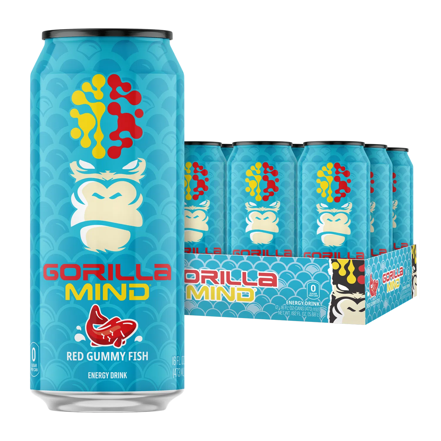 Gorilla Mind Energy Drink - Red Gummy Bear