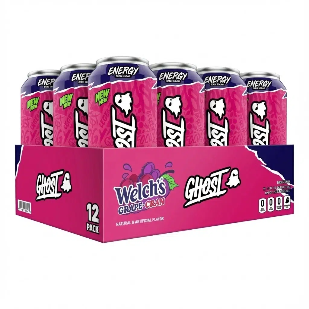 Welches Cran Grape Energy Drink - 12 Pack