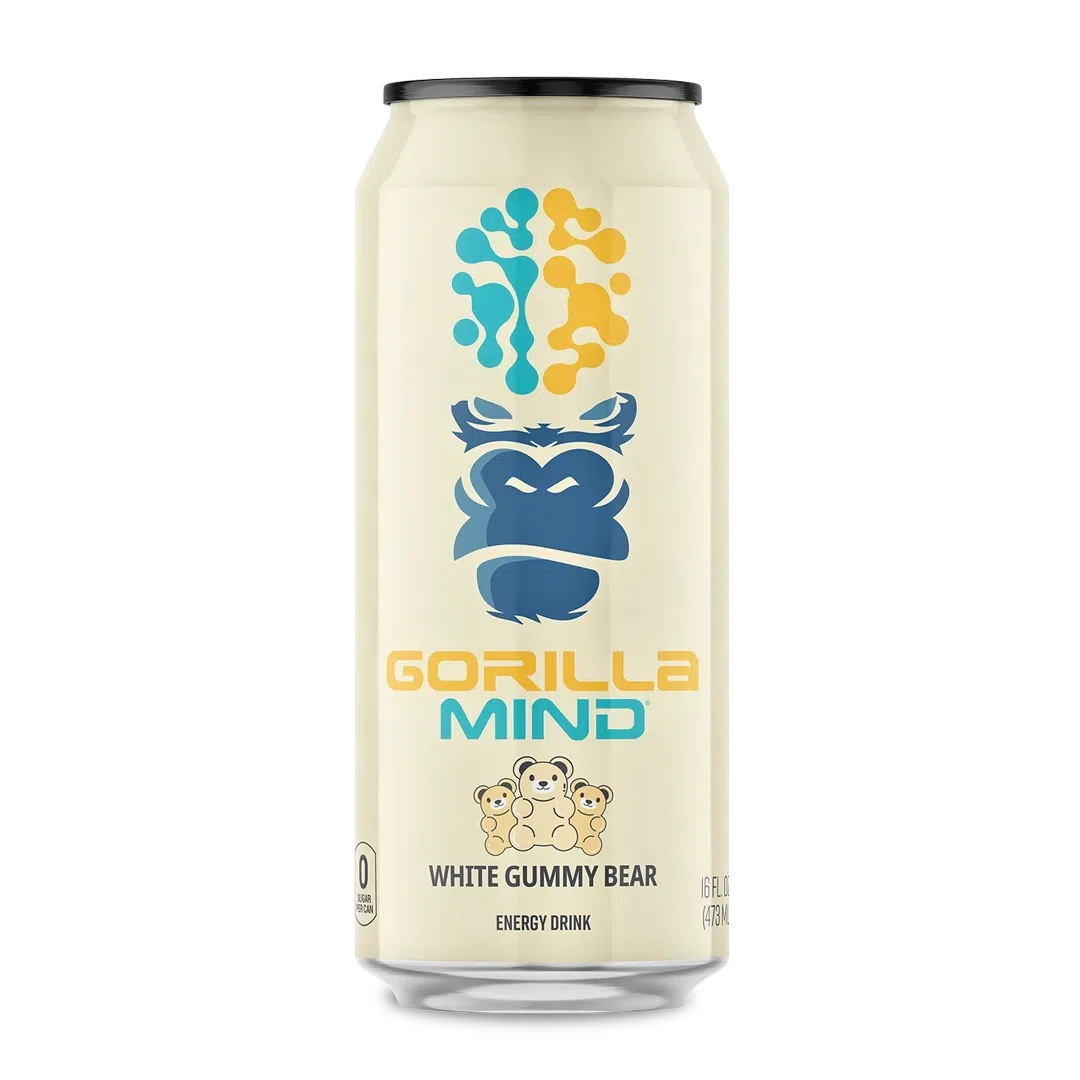 Gorilla Mind Energy Drink - White Gummy Bear