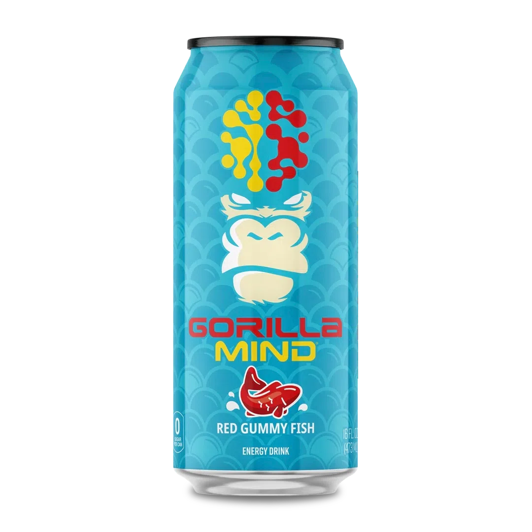 Gorilla Mind Energy Drink - Red Gummy Fish